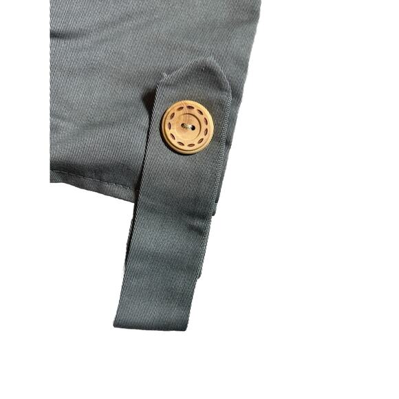 3 Custom Made Tab Top Drapes Curtains Panels Green Lined High End Set Cotton - Picture 8 of 8